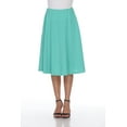 thumbnail image 1 of White Mark Women's Mid Length Fit and Flare Skirt, 1 of 5
