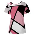 thumbnail image 5 of Camiseta sin tirantes con estampado de amor de manga corta y cuello redondo de verano para mujer Blusas OAVQHLG3B Store  lin121212, 5 of 5