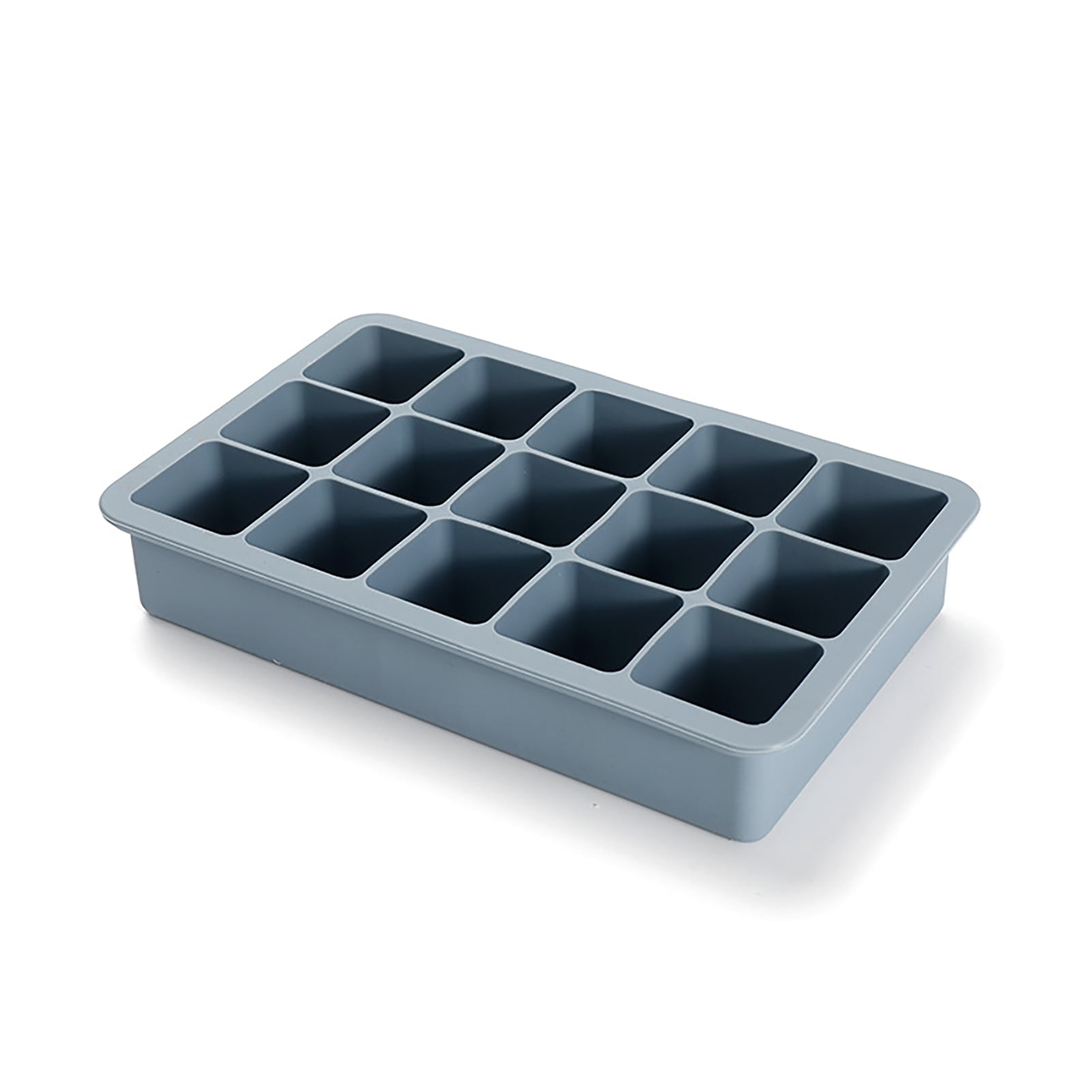 Practical 15 Gird Square Ice Tray Mold Frozen Maker Big Ice Cube Tray Bar Maker 