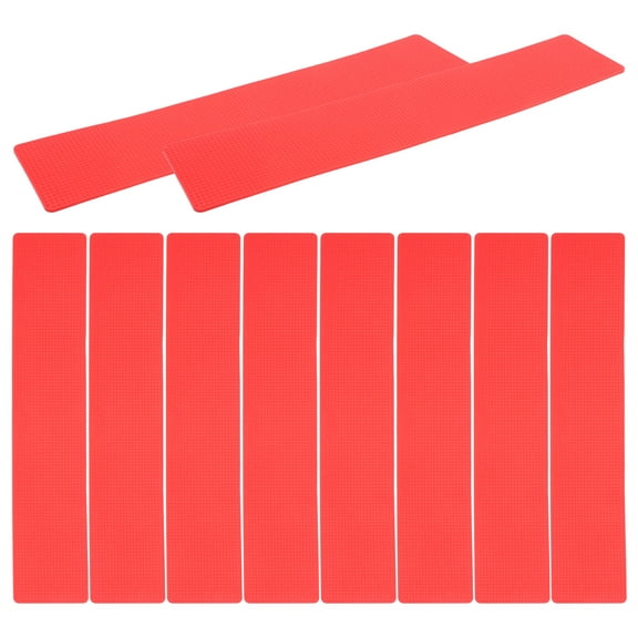 WHAMVOX  10 Pcs Floor Markers Soccer Training Supplies Football Signs Sports Carpet Child Red