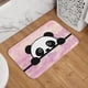 thumbnail image 5 of Alfombra de baño antideslizante súper suave con logotipo de Little Panda para baño, cocina, dormitorio, hogar, alfombra de piso de 15,75 x 23,62 pulgadas, 5 of 6