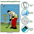 thumbnail image 2 of Aikiprety Divertida Toalla De Golf Impresa, Divertida Toalla De Golf Para Bolsas De Golf Con Clip, Regalo De Golf Para Hombres, Marido, Novio, Papá, Cumpleaños, Navidad, Regalos Para Fanáticos, Simple, 2 of 5