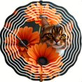 thumbnail image 2 of Vibrant Metal Hanging Wind Spinners with Abstract Circular Patterns - Stunning Yard and Garden Decor for a Whimsical, 2 of 6