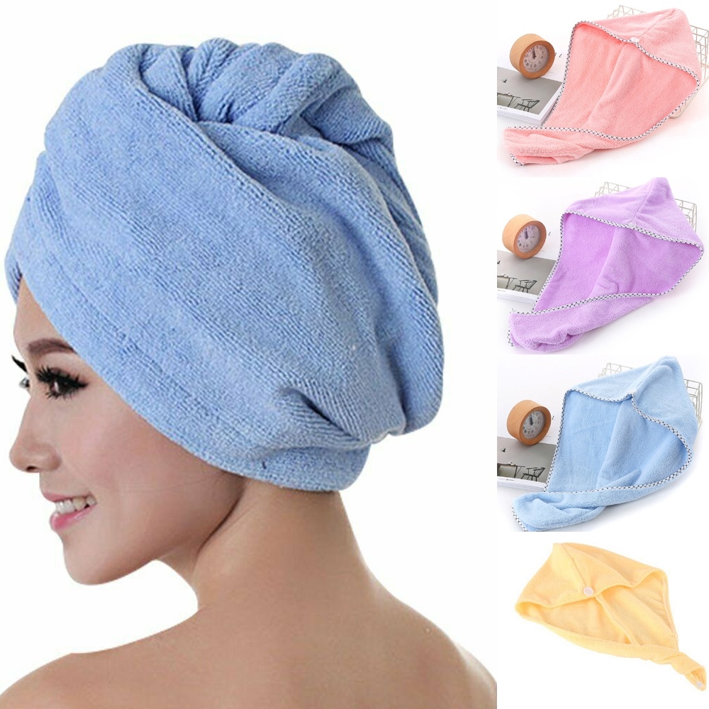Hair Towel Cap Rapid Drying Hair Towel Thick Absorbent Shower Cap Fast
