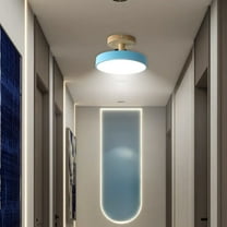 Gnmfd Corridor Ceiling Light Wooden Hallway Light LED Flush Mount Ceiling Lamp Modern Indoor Lights for Corridor Balcony Entrance Cloakroom Living Room Lighting Fixtures Christmas Lights Indoor