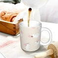 thumbnail image 3 of Yiaed Beautiful Rabbit Print Ceramics Coffee,Large Handle Design,Extra Large Tea and Coffee Cup for Office and Home Mugs, 3 of 6