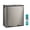 Silver, variant on SONGMICS Trash Can, 2 x 8 Gallon (2 x 30 L) Double Compartment Garbage Can for Recycling, Stainless Steel, with 15 Liner Bags, Almond Color
