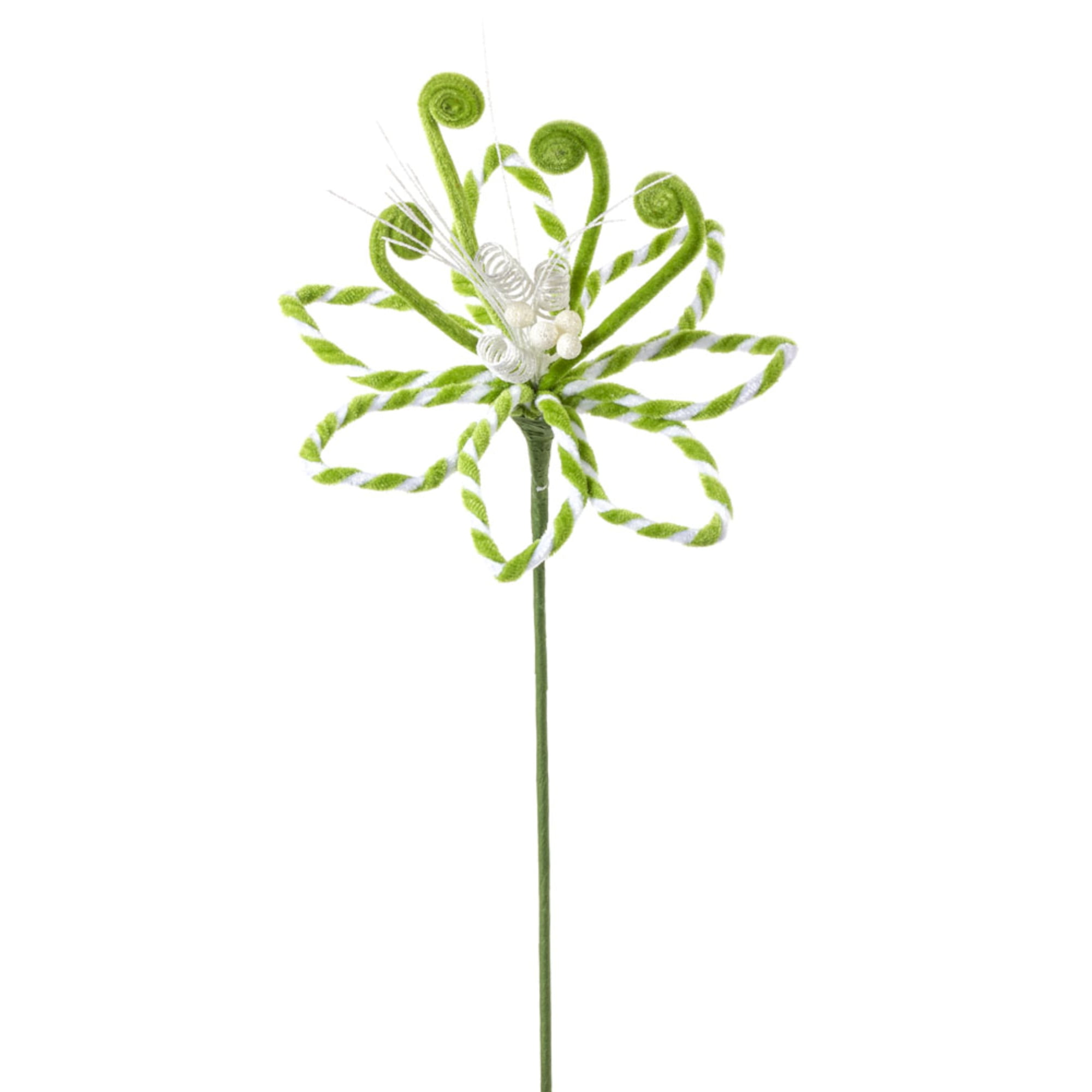 Poinsettia Stem 25"H (Set of 12) Polyester