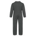 thumbnail image 3 of Alvivi Kids Boys Long Sleeve Zipper Solid Color Coverall Style Jumpsuit 6-16 Grey 8, 3 of 6