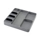 thumbnail image 2 of Organizador de cubiertos, soporte para utensilios, caja de almacenamiento extensible versátil, contenedor de cubiertos para cocina, accesorios para Gris, 2 of 9