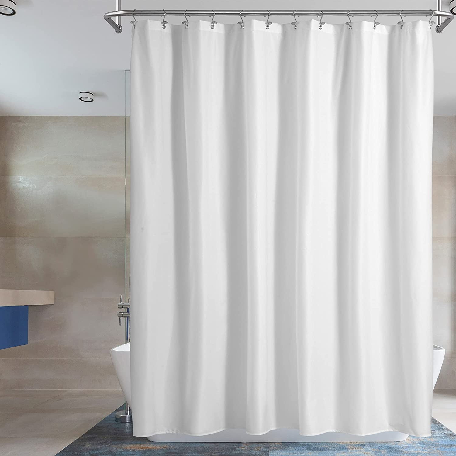 PEVA, Barossa Design Small Shower Curtain for Shower Stall Size 36 x 72 inches 