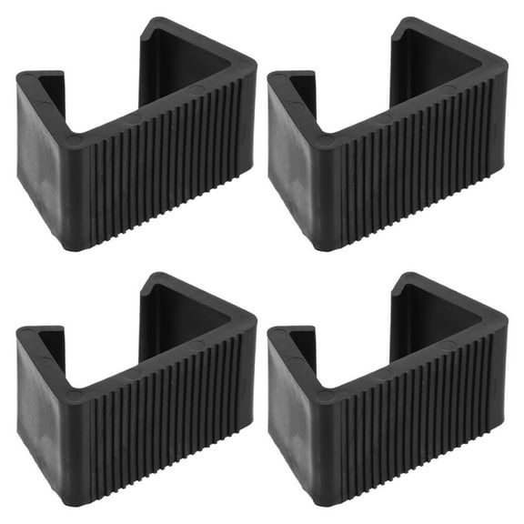 HEALEEP 4Pcs Outdoor Furniture Clamp for Patio Furniture Preventing Movement and Stabilizing Black Plastic