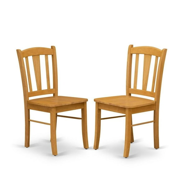 FurniFact Elegant Wooden Dining Chairs – Classic Kitchen Chairs, Set of 2