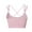 Pink, variant on Women's Sports Bras Plus Size Medium Under $10 Solid Color Wireless Back Beauty Gathering Chest Cushion Ventilation Yoga Sports Bra