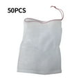 thumbnail image 1 of 50pcs Plant Seed Protection Bags Reusable Nylon Fruit Covers Insect Proof Drawstring Mesh, 1 of 9