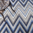 thumbnail image 6 of BNM Zig-Zag Indoor Outdoor Area Rug, 7' 10" x 9' 10", Grey, 6 of 8