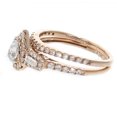 thumbnail image 3 of Diamond Ring Set Rose Gold Pear Shape Solitaire Center 14K Rose Gold 1.00ctw, 3 of 3