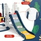 thumbnail image 4 of Yeshouse Juego de tobogán 7 en 1 para niños pequeños con columpio y aro de baloncesto, juego de interior y exterior para niños, juego de patio que incluye trepador, fútbol y golf, 4 of 8