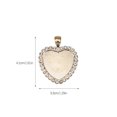 thumbnail image 4 of Sonducket 50 piezas de bandejas colgantes con bisel de corazón, accesorios de diamantes de imitación, espaciadores de dijes para fabricación de joyas Ropa, zapatos y accesorios Miscelánea KC oro Sonducket AP009583-04, 4 of 6