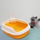 thumbnail image 5 of Caja de arena para gatos abierta, inodoro, bandeja para arena para mascotas, para cachorros, animales pequeños, , conejo, Amarillo, 5 of 8