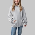 thumbnail image 2 of 7-8 Years Child Girls Sweatshirt Hooded Pullover Boys And Girls Sweatshirt Winter School Hoodie Sports Hoodie Grey Hoodie, 2 of 5