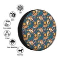 thumbnail image 4 of Pofeuu Squirrel Garden Delight Print Spare Tire Wheel Cover for Car Truck SUV Camper Universal Fit Spare Tire Cover RV Spare Tire Covers-14 inch, 4 of 6