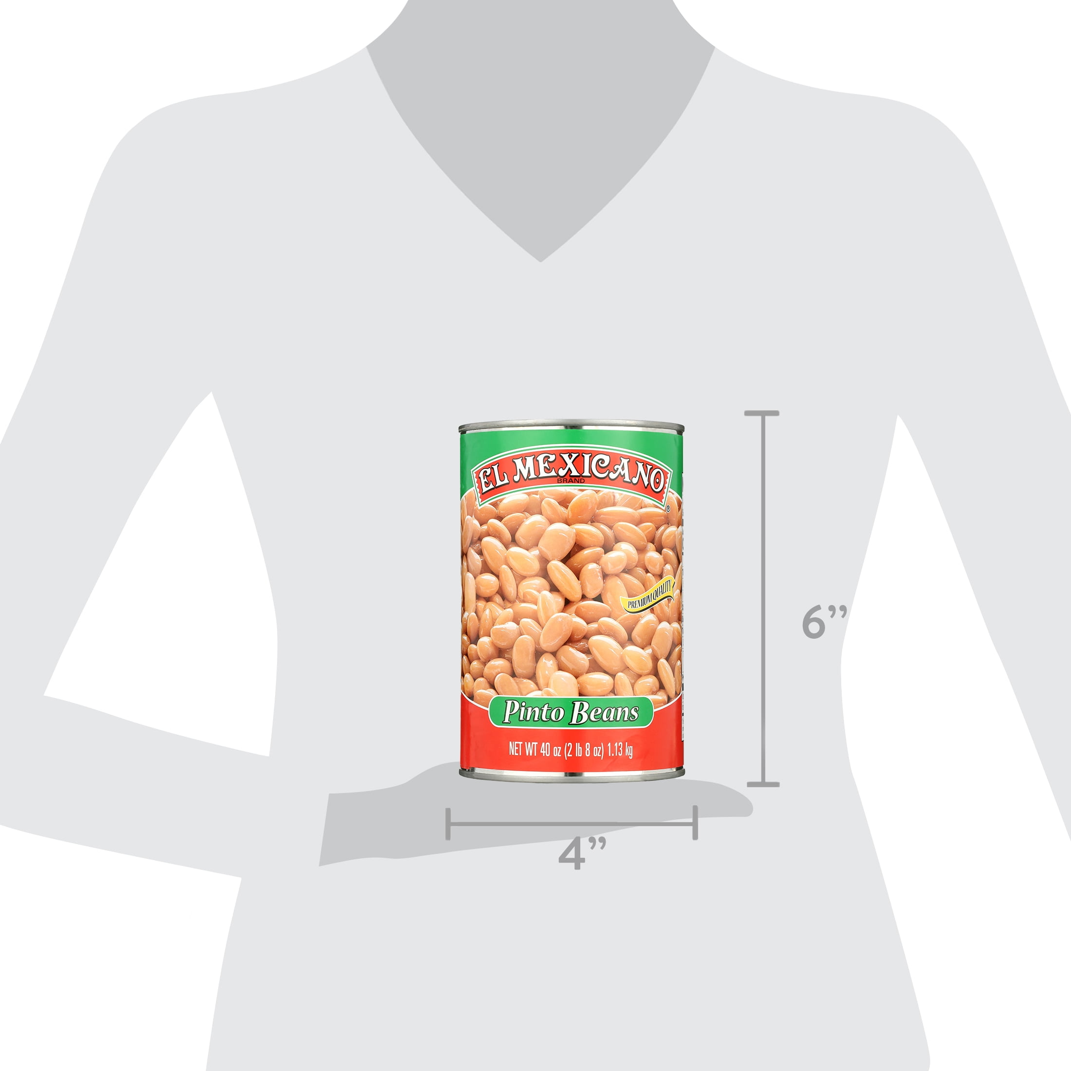 (2 pack) El Mexicano Whole Pinto Beans, Mexican Style, 40 oz Can