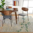 thumbnail image 2 of SAFAVIEH Madison Oscar Abstract Distressed Area Rug, Grey/Gold, 9' x 9' Square, 2 of 7