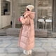 thumbnail image 4 of Chaqueta de plumón y algodón para mujer, chaqueta de algodón larga y de alta gama, abrigo de invierno, 4 of 5