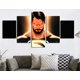 thumbnail image 1 of 5 Cuadros Decorativos Superman Traje Negro Animado Canvas Listo Para Colgar 150x84cm Jungle Art Impresion Tela Arte, 1 of 6