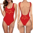 thumbnail image 1 of MKLEKYY Trajes De Baño Mujer Short Women Fashion Letter Print Piece Swimsuit Sexy Bikini Swimwear Bathing Sleeveless Backless Swimsuit 2130, 1 of 4