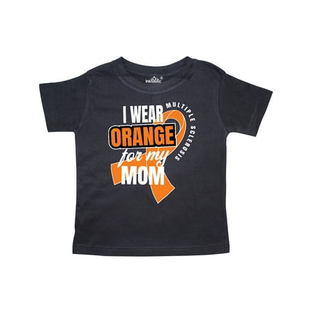 

Inktastic I Wear Orange For My Mom Multiple Sclerosis Awareness Gift Toddler Boy or Toddler Girl T-Shirt