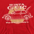 thumbnail image 2 of Honda Civic Coming World Unisex Adult Pull-Over Hoodie, Civic Coming World, X-Large, 2 of 5