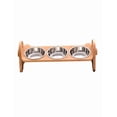 thumbnail image 1 of Platos/tazones Xtellar color cafe Elevados Ajustables Para Perros Y Gatos, 1 of 5