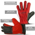 thumbnail image 3 of Strongarm TIG Welding Gloves, Premium Cowhide Leather, Reinforced Palm/Thumb/Index, Kevlar Stitching, Elastic Wrist, 1 Pair, 3 of 7