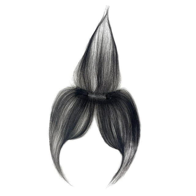 Flequillo con clip y patillas, accesorio de moda, flequillo sintético, postizo de aire Estilo C