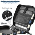 thumbnail image 4 of FORMRS Zipper Binder with Shoulder Strap 2-inch Ring 500 Sheet Capacity File Bag, Black and Blue Cat, 4 of 5