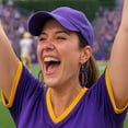 thumbnail image 2 of Mall of Style - Football Earrings for Women - Football Jewelry - Football Fan Jewelry (Iris Violet), 2 of 8