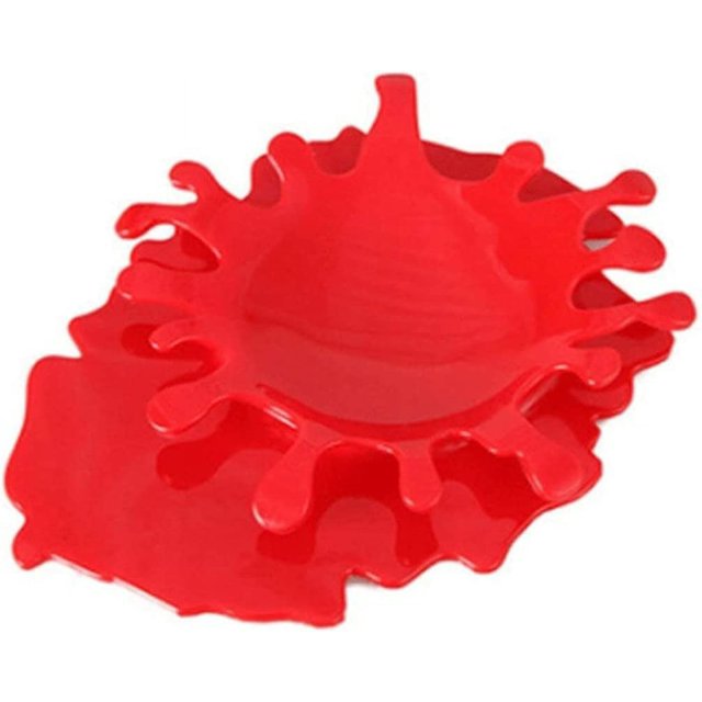 Soporte para reposacucharas JM silicona forma de salsa de tomate resistente al calor flexible