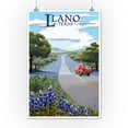 thumbnail image 3 of Llano, Texas, Bluebonnets and Highway (12x18 Wall Art Poster, Room Decor), 3 of 3
