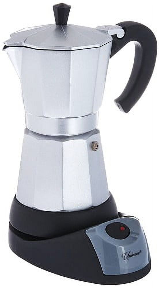 Uniware Electric Moka, 6-Cup Espresso Machine