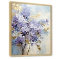 thumbnail image 2 of Designart "Dreams Of Pastel Lilacs In Purple And Gold" Lilacs Floater Framed Canvas Prints, 2 of 5