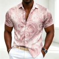 thumbnail image 2 of xfsWaSs Men's Hawaiian Shirt Short Sleeve Mens Shirts Tropical Print Button Down Shirts Summer Beach Shirt Casual Vacation Tops Versatile Blouse, 2 of 4
