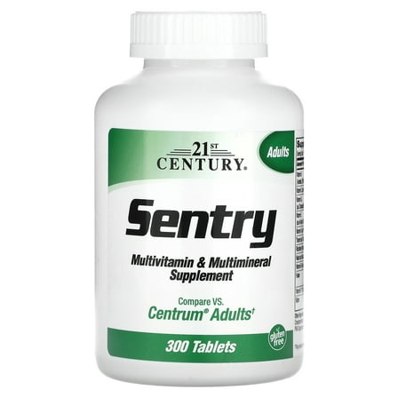 21ST CENTURY Sentry Multivitamin & Multimineral Supplement Tablets