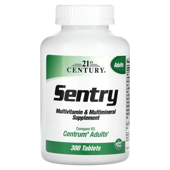 21ST CENTURY Sentry Multivitamin & Multimineral Supplement Tablets