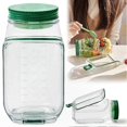 thumbnail image 2 of Leakproof Salad Container with Sauce Compartment, All-in-One Vertical Layered Lunch Box with Built-in Bowl, Portable Salad Pod for On-the-Go Meals, 2 of 5
