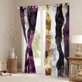 thumbnail image 3 of jejeloiu Modern Graffiti Geometric Curtains Pack of 2 (42x84 Each),Vintage Waves Lines Curtains Blackout For Adults, 3 of 6