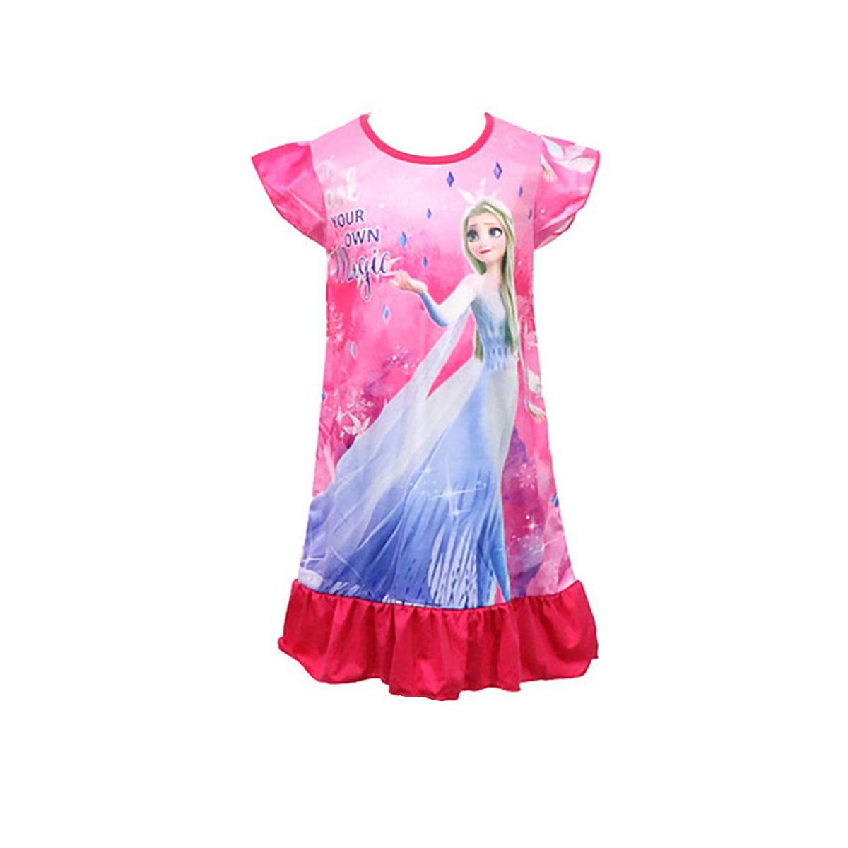 Princess Dress for Toddler Girls Cartoon Print Casual Dress