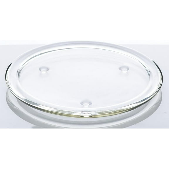 Richland 8" Glass Pillar Plate Set of 8 Candle Coaster Base