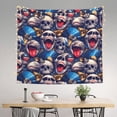 thumbnail image 2 of Yiaed rock Skull blue record Print Tapestry for Bedroom,Tapestry Wall Tapestries, Tapestry Aesthetic for Living Room Dorm Room 51" X 60", 2 of 6